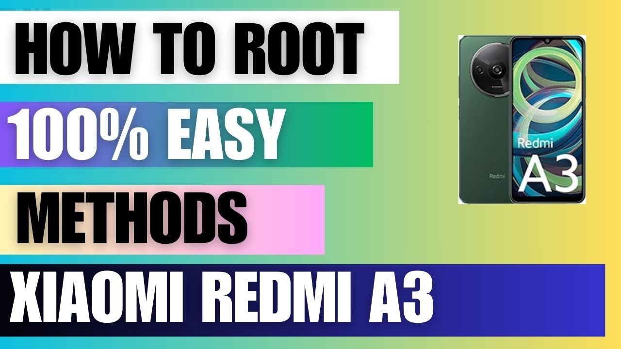 How to Root on Redmi A3 using Magisk Manager