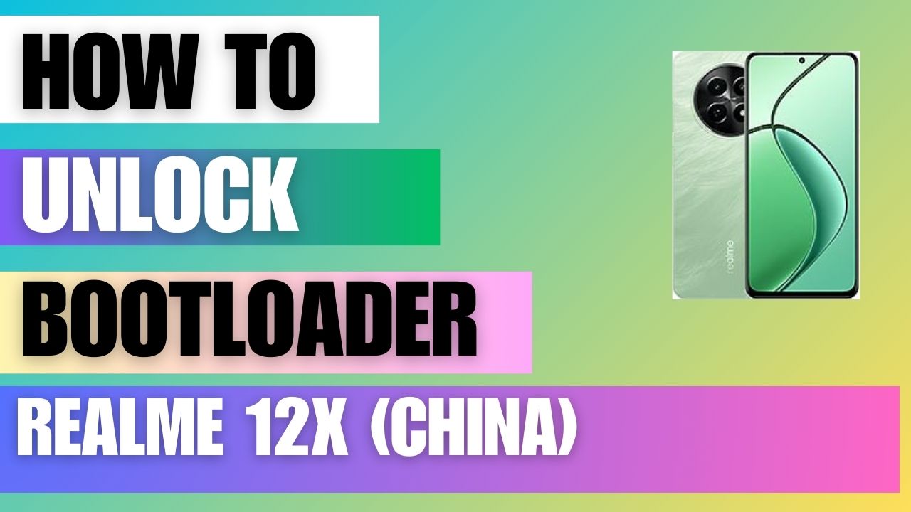 Unlock bootloader on Realme 12x (China) using Bugjagger App